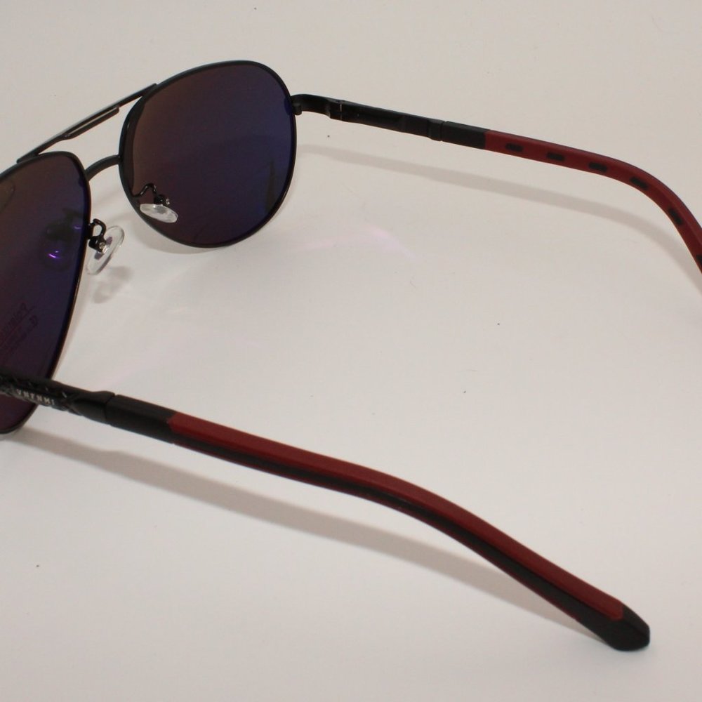 Polarized Aviator Black Metal Frame Sunglasses Unisex - Picture 3 of 6